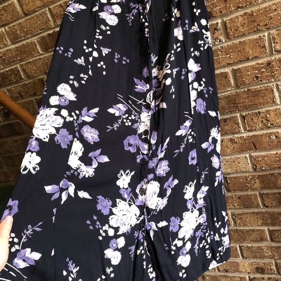 VTG 90s Expressions Cottagecore Floral Button Down Skirt - Picture 4 of 6